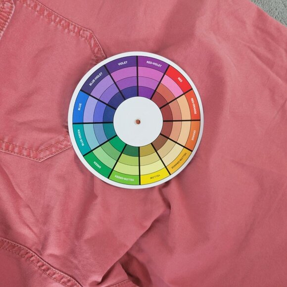 Gloria Vanderbilt Womens Shorts Pink Denim 18 Plus Cotton Blend Zip Fly SHO24E - Picture 8 of 10